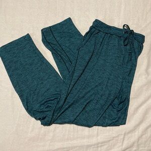 Kensie Teal Track Pants | Wide Leg | Loungewear